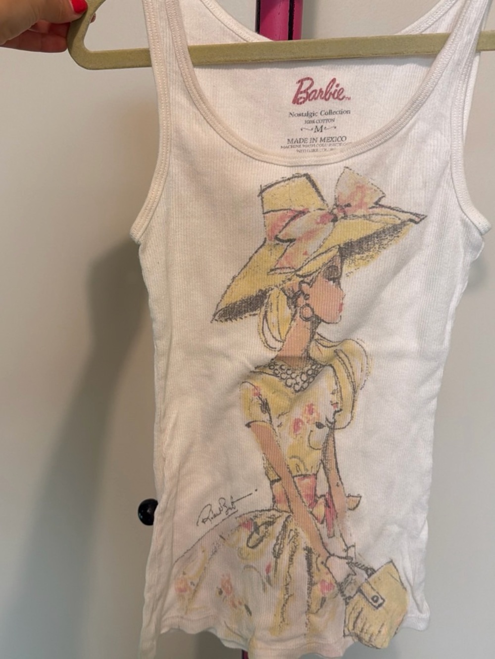 Vintage Y2K Barbie Nostalgic Collection Robert Best Sketch Tank Size M